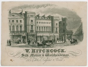 W Hitchcock ، بطاقة تجارية بواسطة مدرسة اللغة الإنجليزية