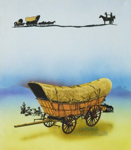 عربة بواسطة مدرسة اللغة الإنجليزية