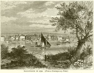 واندسوورث عام 1790 بواسطة مدرسة اللغة الإنجليزية