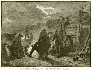 واشنطن في Valley Forge: By the Camp Fire بواسطة مدرسة اللغة الإنجليزية