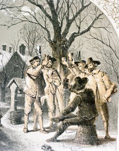 Wassailing the Apple Trees، 1840 بواسطة مدرسة اللغة الإنجليزية
