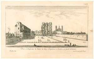وايتهول. النقش من قبل إسرائيل سيلفستر ، 1640 بواسطة مدرسة اللغة الإنجليزية