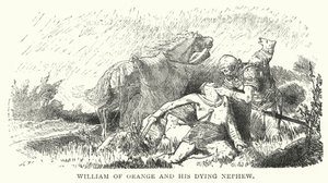 William of Orange and his dying nephew (engraving) بواسطة مدرسة اللغة الإنجليزية