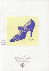إعلان الأحذية النسائية ، 1930s بواسطة مدرسة اللغة الإنجليزية