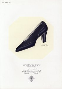 إعلان الأحذية النسائية ، 1930s بواسطة مدرسة اللغة الإنجليزية