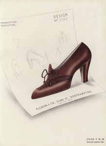 إعلان الأحذية النسائية ، 1930s بواسطة مدرسة اللغة الإنجليزية