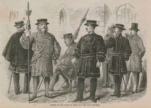 Yeomen of the Guard في أزياءهم القديمة والجديدة بواسطة مدرسة اللغة الإنجليزية