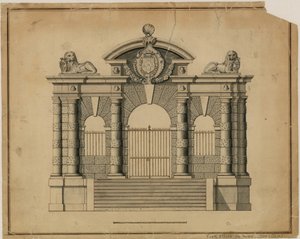 سلالم يورك بواسطة Inigo Jones ، ج 1626 بواسطة مدرسة اللغة الإنجليزية