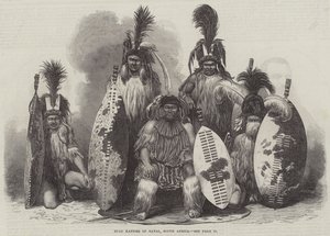 Zulu Kaffirs of Natal ، جنوب إفريقيا (نقش) بواسطة مدرسة اللغة الإنجليزية