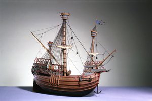 1:60 نموذج مصغر للجزر الفلمنكي من c.1480 (خشب)