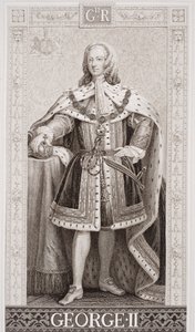 جورج الثاني (1683-1760) من `` الرسوم التوضيحية الإنجليزية والتاريخ الاسكتلندي &39;&39; المجلد الثاني