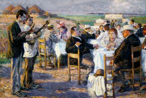 سمين ورقيق (1899 ، زيت على قماش) بواسطة إنريكو ديلا ليون
