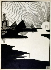 عيد الفصح ، من كتاب يهوذا الذي رسمه إفرايم موسى ليلين (1874-1925). يُعتبر ليليان والد الأيقونية الصهيونية ، التي تم إنشاؤها على طراز Jugendstil (الفن الألماني الحديث). رسم "يهوذا" (1900) ، كتاب شعر من الكتاب المقدس بواسطة افرايم موسى الزنابق