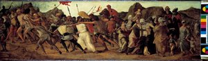 حتى اللوحة التي رسمها إركول دي روبرتي (حوالي 1450-1496) 1482 خافت 35x118 سم دريسدن ، Gemaldegalerie بواسطة إركول دي روبرتتي