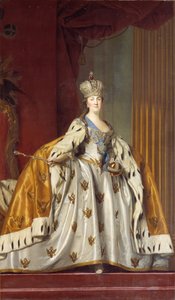 صورة الإمبراطورة كاثرين الثانية 1729-1796 في رداء تتويجها ، 1766. بواسطة إريكسن