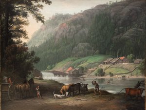 Tistedalen بالقرب من Frederikshald في النرويج بواسطة إريك باولسن