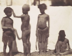 [أطفال من قرية كلابشة بالنوبة] ، 1852.