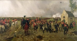مسيرة ويلينغتون من Quatre Bras إلى Waterloo ، 1878