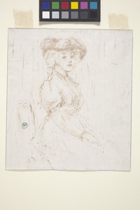 امرأة جالسة (monoprint)
