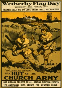ملصق ليوم العلم Wetherby ، الخميس 29 مارس 1917 ، حانة. 1917
