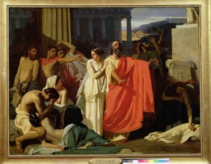 تم نفي أوديب وأنتيجون إلى طيبة ، 1843