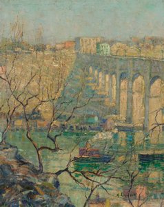 منظر للجسر بواسطة Ernest Lawson