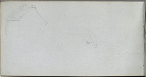 كراسة الرسم ، الصفحة 54: دراسة العمارة. بواسطة جان لويس إرنست ميسونييه