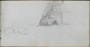 كراسة الرسم ، الصفحة 84: دراسة الشكل ، دراسة السفينة. بواسطة جان لويس إرنست ميسونييه