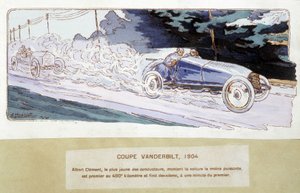 السباق: كأس فاندربيلت عام 1904 - رسمه إرنست مونتو (1878-1909). بواسطة إرنست مونتوت