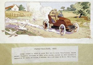 سباق باريس - تولوز عام 1900 رسمه إرنست مونتو (1878-1909). بواسطة إرنست مونتوت