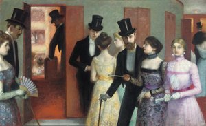 Soiree at the Opera، c1900 (زيت على قماش)