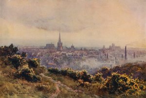 نورويتش من Mousehold Heath (لون ليثو) بواسطة إرنست ويليام هاسلهوست