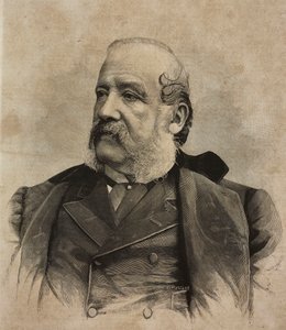 صورة لجيرولامو إندونو (1825-1890) ، رسام إيطالي ، نقش بواسطة إرنستو مانكاستروبا من تصوير جويغوني وبوسي ، من L