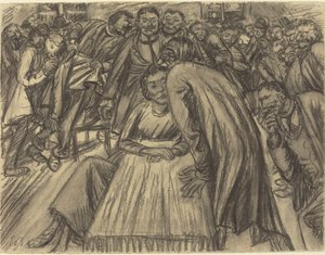 الزوجان في الحشد ، 1917. بواسطة إرنست بارلاخ