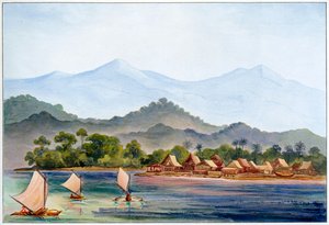 القرية ، سومطرة ، إندونيسيا ، 1906 بواسطة إرنست هيجل