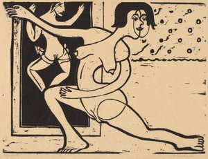 ممارسة الراقصة ، 1934. بواسطة إرنست لودفيج كيرشنر