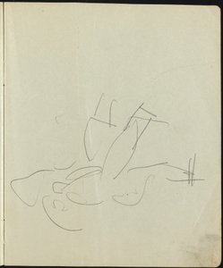 صفحة الراقصين وفناني الأداء من كراسة الرسم ، ج. 1911. بواسطة إرنست لودفيج كيرشنر