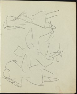 صفحة الراقصين وفناني الأداء من كراسة الرسم ، ج. 1911. بواسطة إرنست لودفيج كيرشنر