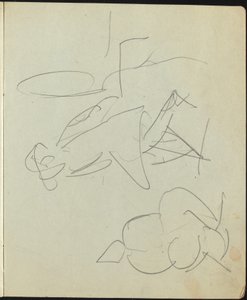 صفحة الراقصين وفناني الأداء من كراسة الرسم ، ج. 1911. بواسطة إرنست لودفيج كيرشنر