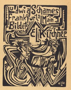 Ludwig Schames Frankfurt a Main Bilder von EL Kirchner Ludwig Schames Frankfurt ...، 1919. بواسطة إرنست لودفيج كيرشنر