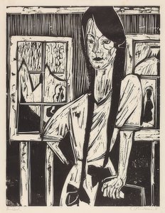 فتاة صغيرة. 1921 بواسطة إرنست لودفيج كيرشنر