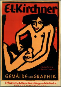ملصق لمعرض ELK ، Fränkische Galerie ، نورمبرغ ، 1952