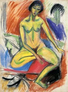 Seated female nude