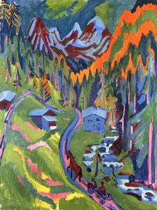 مسار Sertig في الصيف ؛ Sertigweg في الصيف ، 1923 بواسطة Ernst Ludwig Kirchner
