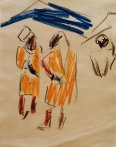 رسم مغربيين بواسطة إرنست لودفيج كيرشنر
