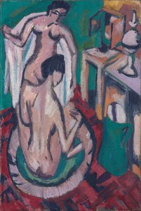 اثنين من العراة في حوض ضحل ، ج. 1912 - 1913-1920