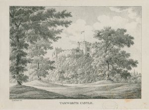 قلعة تامورث: zincograph، nd [1796-1865]