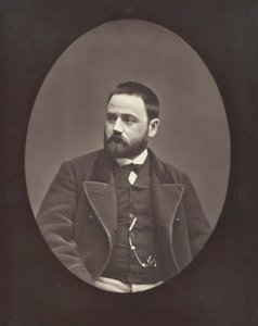 إميل زولا روائي وكاتب مسرحي وصحفي فرنسي ، 1840-1902 ، ج. 1876. بواسطة إتيان كارات