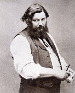 صورة لجوستاف كوربيه (1819-1877) بواسطة إتيان كارات