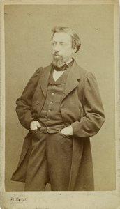 صورة للمؤلف فرانسوا أوغست جيفيرت 1828-1908 ، ج. 1870. بواسطة إتيان كارات